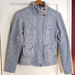 Patagonia Better Sweater Jacket Women's S Gray Fleece 6 Pocket Full Zip Snap EUC